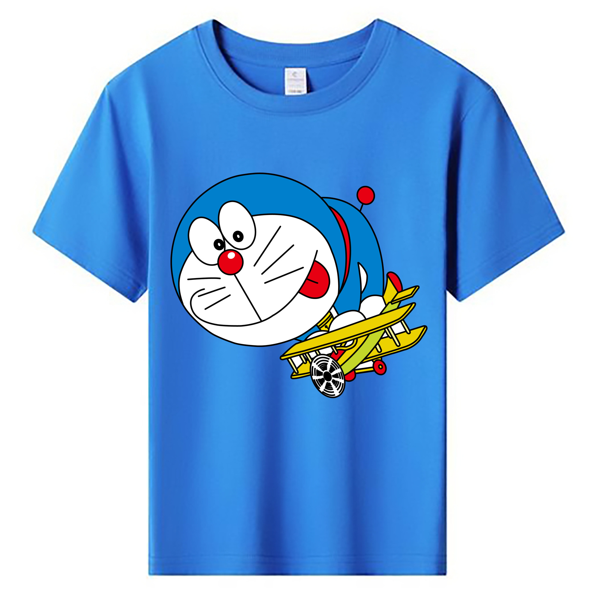 （画像用） ドラえもん Doraemon 綿100％キッズTシャツ（フロントプリント）